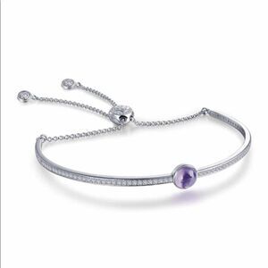 NWT LaFonn Amethyst birthstone bracelet silver